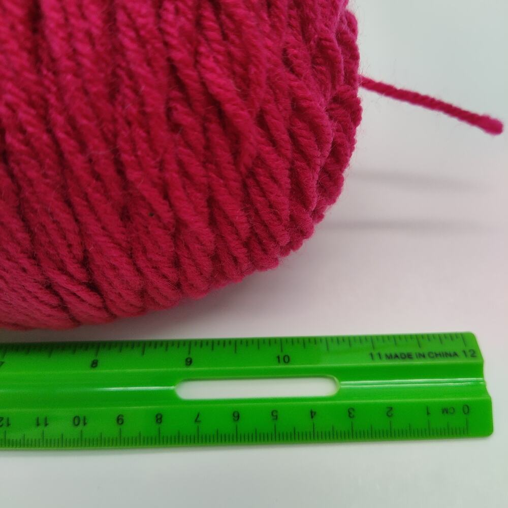 3X Craftsmart Value Yarn, Acrylic 7 oz 1 Full 2 @ 80% Fuchsia - Picture 5 of 5